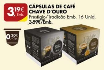 Pingo Doce CÁPSULAS DE CAFÉ CHAVE D'OURO promoção