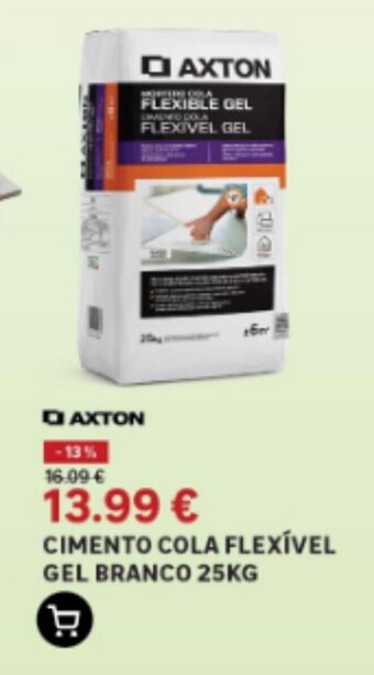 Leroy Merlin CIMENTO COLA FLEXÍVEL GEL BRANCO 25KG promoção