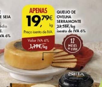 Pingo Doce QUEIJO DE OVELHA SERRAMONTE kg promoção