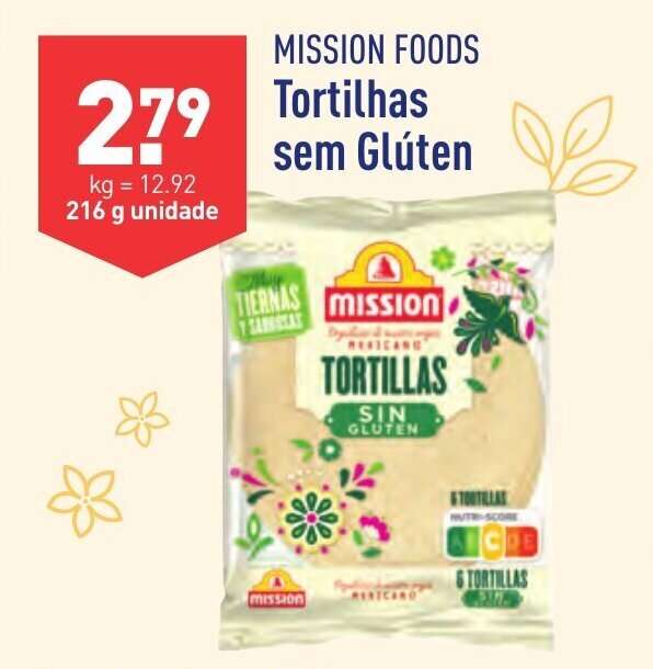 Promoção MISSION FOODS TORTILLAS sem Glúten em ALDI