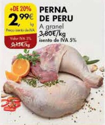 Pingo Doce PERNA DE PERU A granel promoção