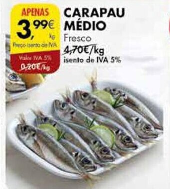 Pingo Doce CARAPAU MÉDIO promoção