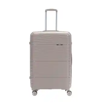 Continente Mala de viagem grande 4 rodas champanhe unbreakable promoção