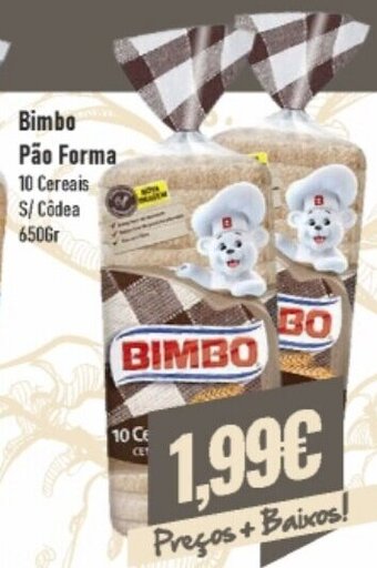 Belita Bimbo Pão Forma 10 Cereais S/Côdea 650Gr promoção