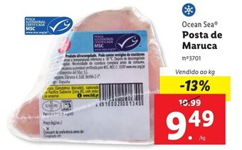 Lidl Ocean Sea Posta de Maruca promoção