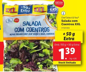 Lidl Chef Select & You Salada com Coentros XXL promoção