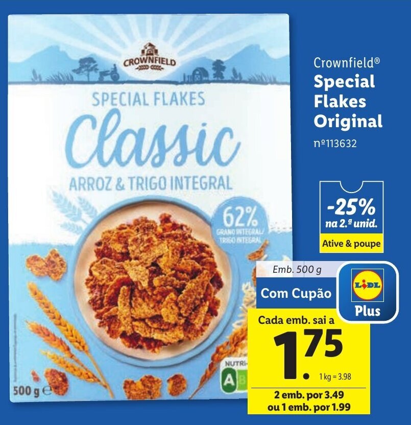 Promoção Crownfield Special Flakes Original em Lidl