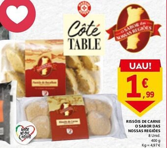 E.Leclerc RISSÓIS DE CARNE O SABOR DAS NOSSAS REGIÕES 400g promoção