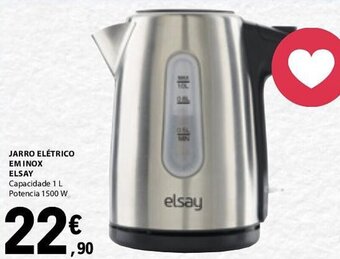 E.Leclerc JARRO ELÉTRICO EM INOX ELSAY promoção