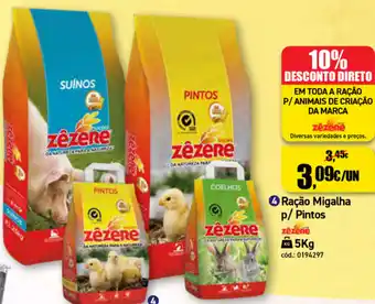 Agriloja Ração Migalha p/Pintos 5kg promoção
