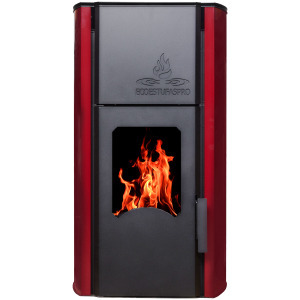 Hydra 30 burdeos con puerta de cristal