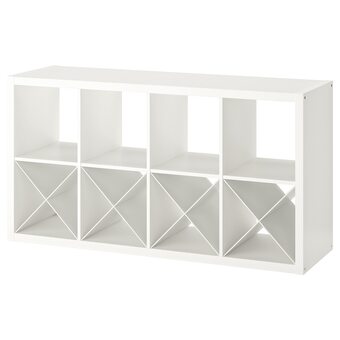 IKEA Kallax estante c/4 acessórios, branco, 77x147 cm promoção