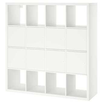 IKEA Kallax estante c/8 acessórios, branco, 147x147 cm promoção