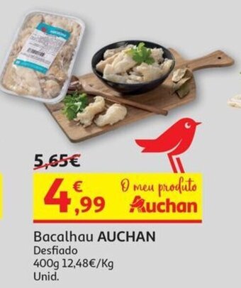 Auchan Bacalhau AUCHAN Desfiado 400g promoção