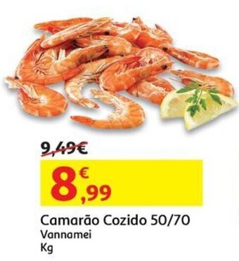 Auchan Camarão Cozido 50/70 Vannamei kg promoção