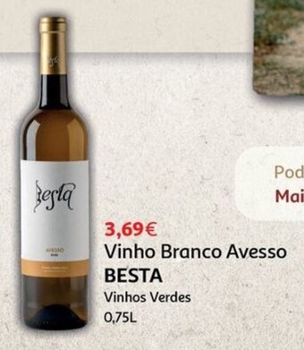 Auchan Vinho Branco Avesso BESTA Vinhos Verdes 0.75L promoção