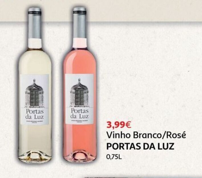 Auchan Vinho Branco/Rosé PORTAS DA LUZ 0.75L promoção