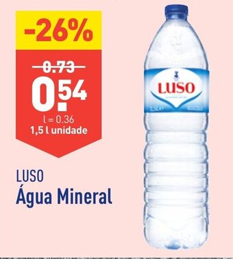 ALDI LUSO Água Mineral promoção