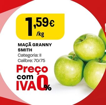Intermarché MAÇÃ GRANNY SMITH Categoria: II Calibre: 70/75 promoção