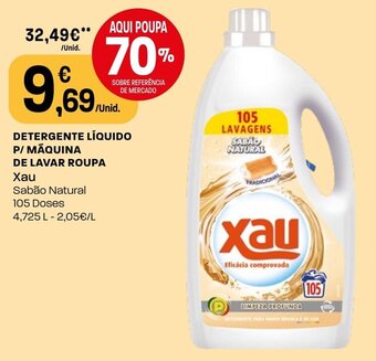 Intermarché DETERGENTE LÍQUIDO P/MÁQUINA DE LAVAR ROUPA Xau 105 Doses promoção