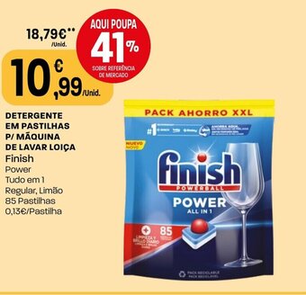 Intermarché DETERGENTE EM PASTILHAS P/ MÁQUINA DE LAVAR LOIÇA Finish promoção