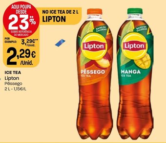 Intermarché ICE TEA Lipton Pêssego 2L promoção