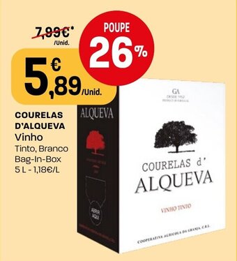 COURELAS ALQUEVA VINHO TINTO 5L