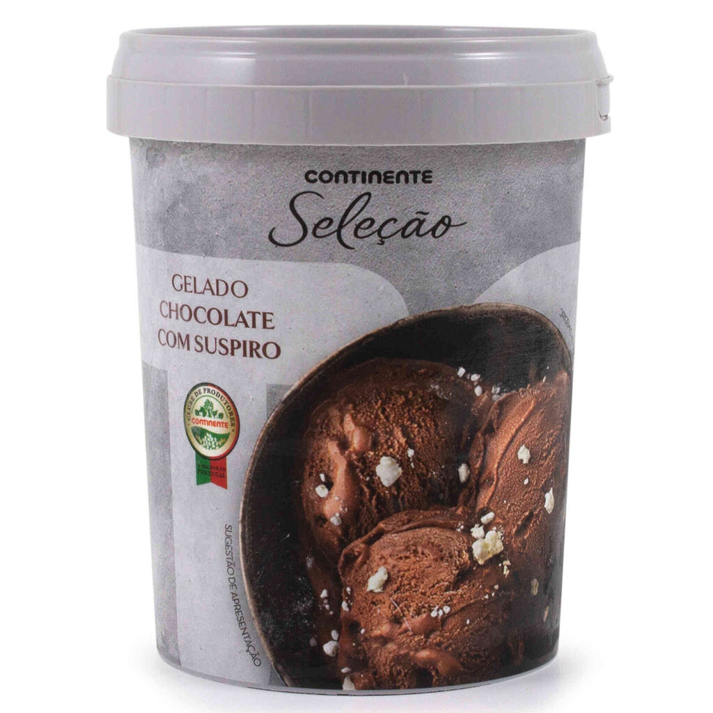 Continente Gelado chocolate com suspiro promoção