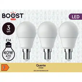 Continente Lâmpada led standart e14 2700k 40w promoção