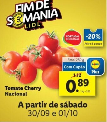 Lidl Tomate Cherry Nacional promoção