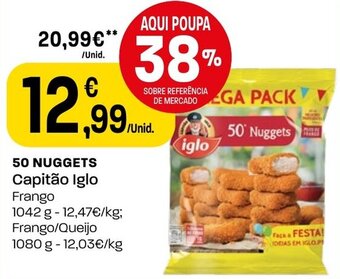 Intermarché 50 NUGGETS Capitão Iglo Frango promoção