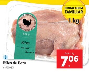 Lidl Bifes de Peru Emb. 1kg promoção