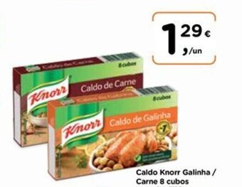 Aqui é fresco Caldo Knorr Galinha/ Carne 8 cubos promoção
