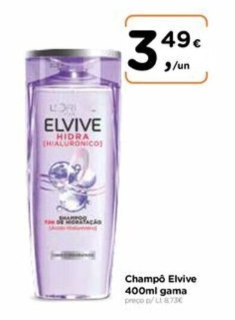 Aqui é fresco Champó Elvive 400ml gama promoção