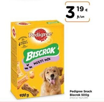 Aqui é fresco Pedigree Snack Biscrok 500g promoção