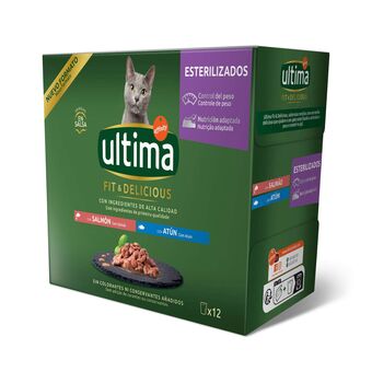 Continente Comida húmida para gato adulto esterilizado salmão promoção