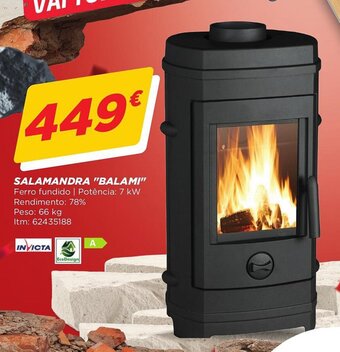 Bricomarché SALAMANDRA "BALAMI" Ferro fundido | Potência: 7 kW promoção