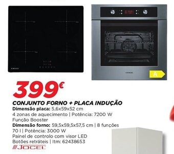 Bricomarché CONJUNTO FORNO + PLACA INDUÇÃO Dimensão placa: 5,6x59x52 cm promoção