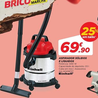 Bricomarché ASPIRADOR SÓLIDOS E LÍQUIDOS promoção