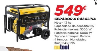 Bricomarché GERADOR A GASOLINA Motor: 13 hp promoção
