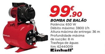 Bricomarché BOMBA DE BALÃO Potência: 650 W promoção