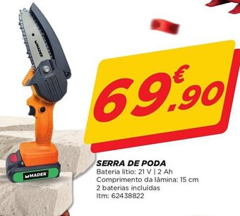 Bricomarché SERRA DE PODA Bateria lítio: 21 V | 2 Ah promoção
