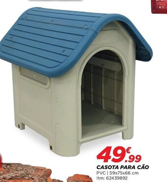 Bricomarché CASOTA PARA CÃO PVC | 59x75x66 cm promoção