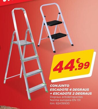 CONJUNTO ESCADOTE 4 DEGRAUS + ESCADOTE 2 DEGRAUS