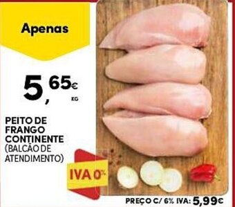 Continente PEITO DE FRANGO CONTINENTE promoção