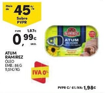 Continente ATUM RAMIREZ ÓLEO EMB.:86 G promoção