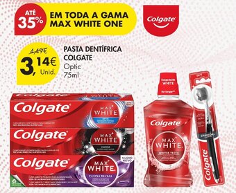 Pingo Doce PASTA DENTÍFRICA COLGATE Optic Unid. 75ml promoção