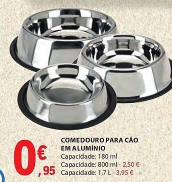 E.Leclerc COMEDOURO PARA CÃO EM ALUMÍNIO promoção