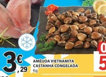 E.Leclerc AMEIJOA VIETNAMITA CASTANHA CONGELADA KG promoção