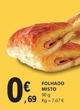 E.Leclerc FOLHADO MISTO 90g promoção